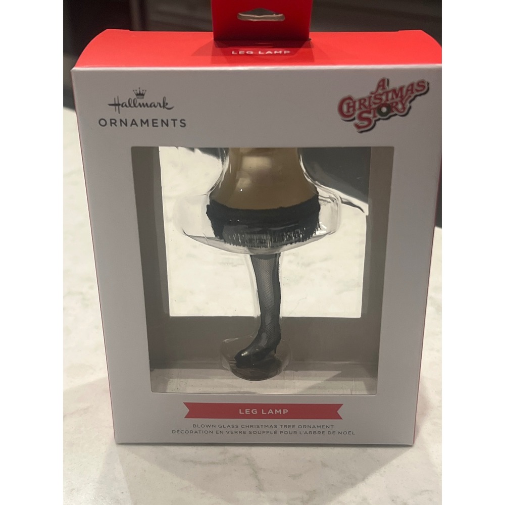 New - Hallmark A Christmas Story Leg Lamp Blown Glass Ornament New in Box‎